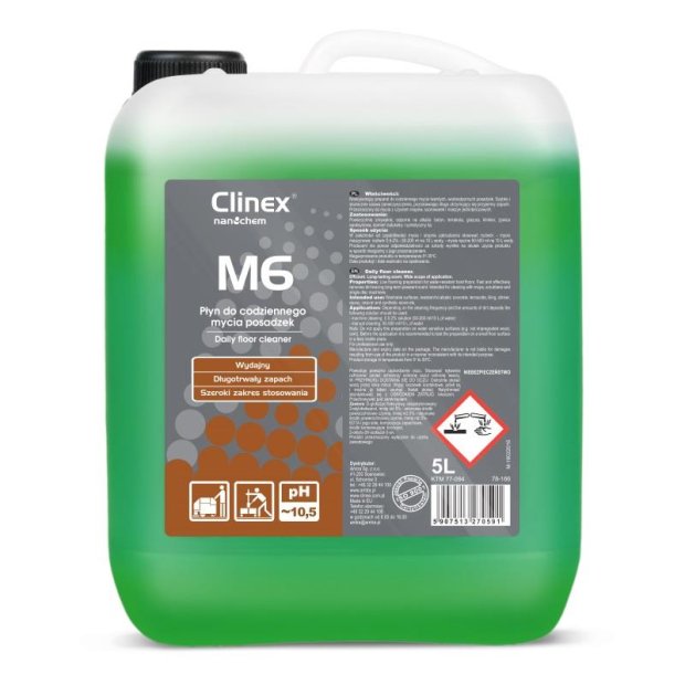 Clinex M6 Medium - Płyn do codziennego mycia posadzek - 5 l