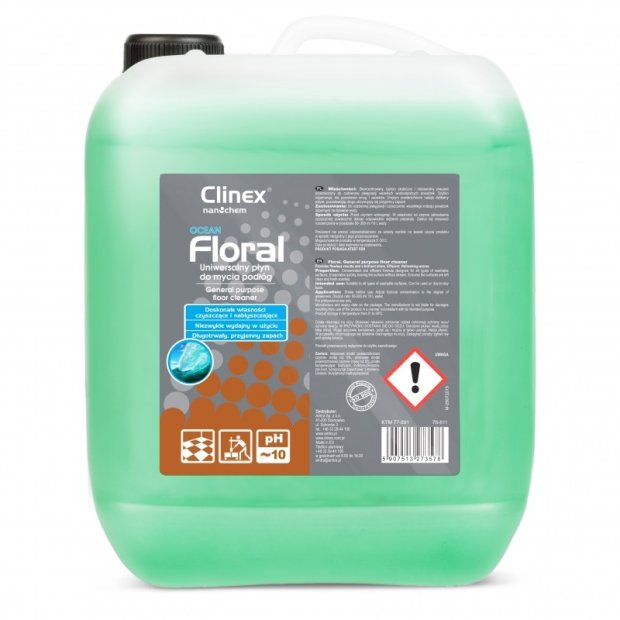 Clinex Floral Ocean - Uniwersalny płyn do mycia podłóg - 10 l