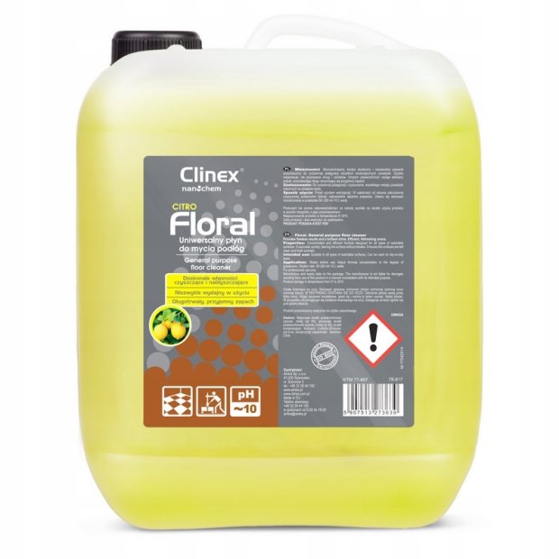 Clinex Floral Citro - Uniwersalny płyn do mycia podłóg - 10 l