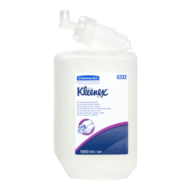 Kimberly Clark Kleenex - Luksusowy żel do mycia włosów i ciała - 1 l