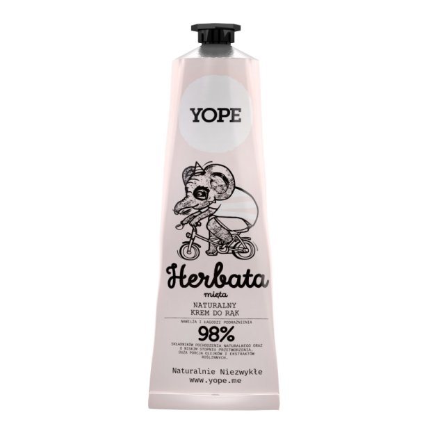 Yope – Naturalny krem do rąk, 100 ml – Herbata i mięta