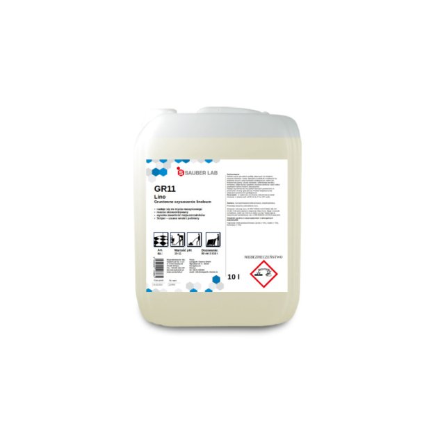Sauber Lab GR11 Lino Clean – Środek do gruntownego mycia linoleum – 10 l