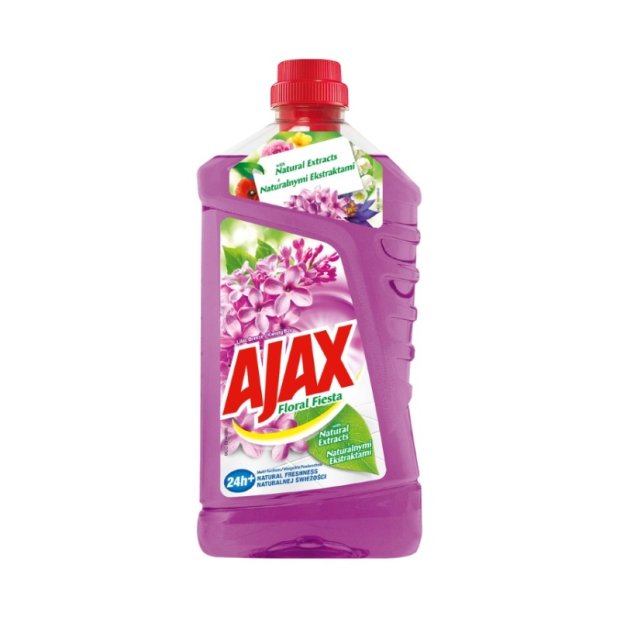 Ajax Floral Fiesta – Uniwersalny płyn do mycia powierzchni, 1 l – Kwiat bzu
