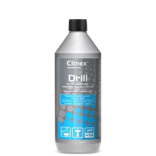 Clinex Drill - Żel do udrażniania rur - 1 l