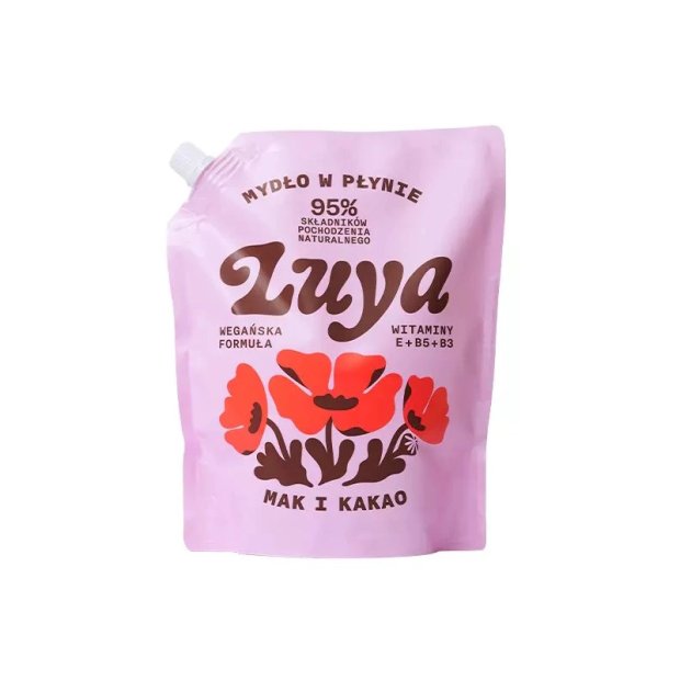 luya-naturalne-mydlo-w-plynie-800-ml-kakao i mak