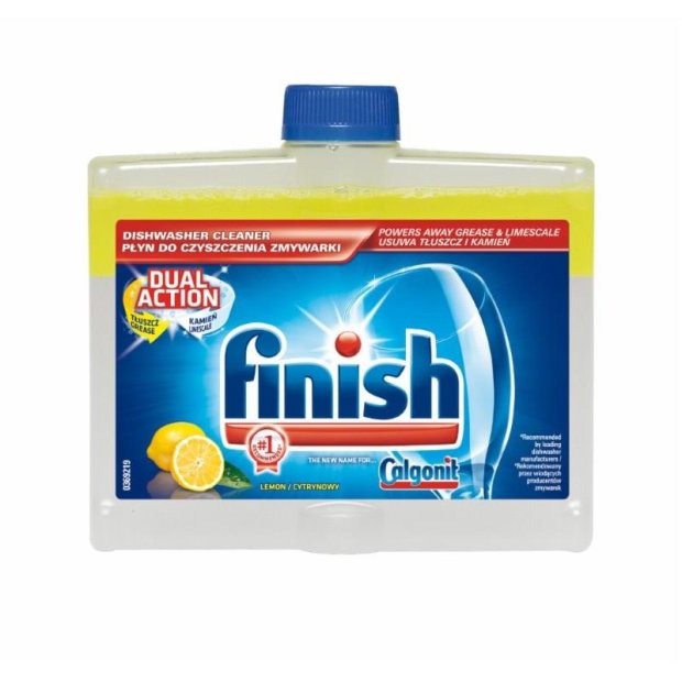 Finish – Płyn do czyszczenia zmywarek, 250 ml – Cytrynowy