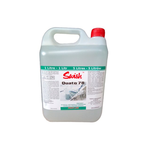 Swish Quato 78 Plus - Preparat myjąco-dezynfekujący, koncentrat - 5 l