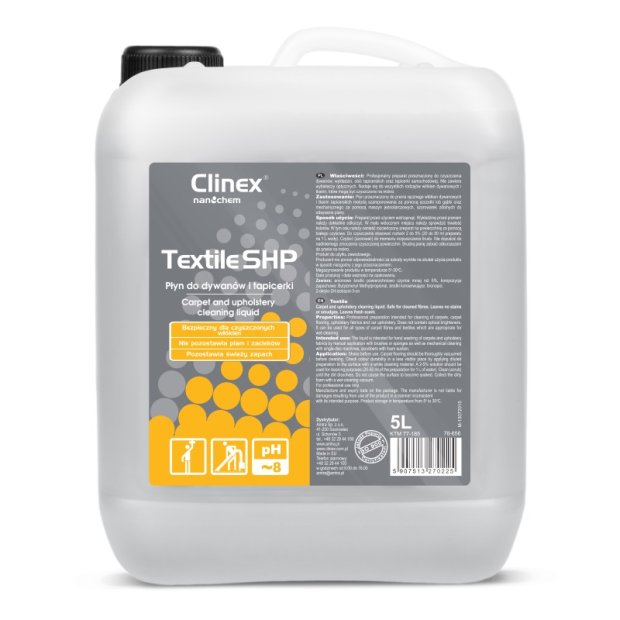 Clinex Textile SHP - Płyn do dywanów i tapicerek - 5 l