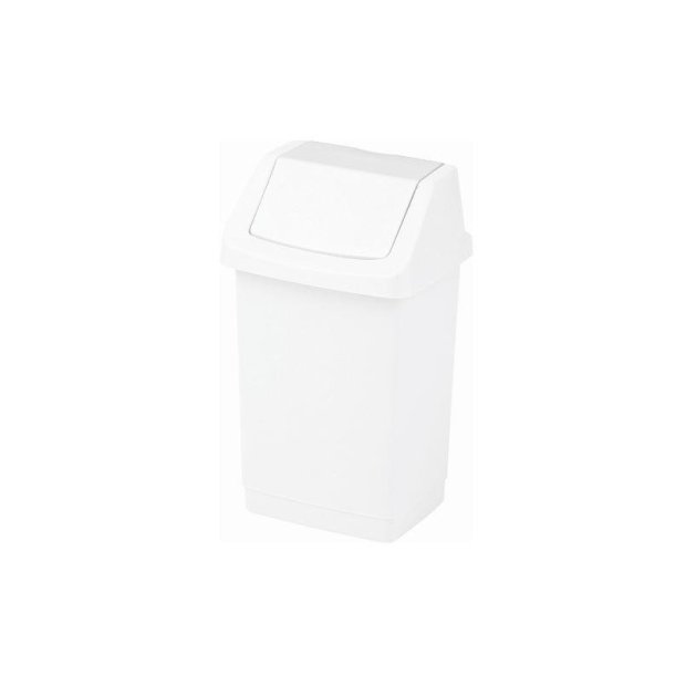 Curver - Kosz na odpady Click-it, plastikowy, biały - 9 l