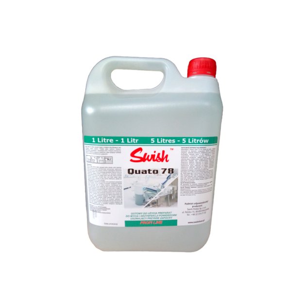 Swish Quato 78 Plus - Gotowy do użycia preparat myjąco-dezynfekujący - 5 l