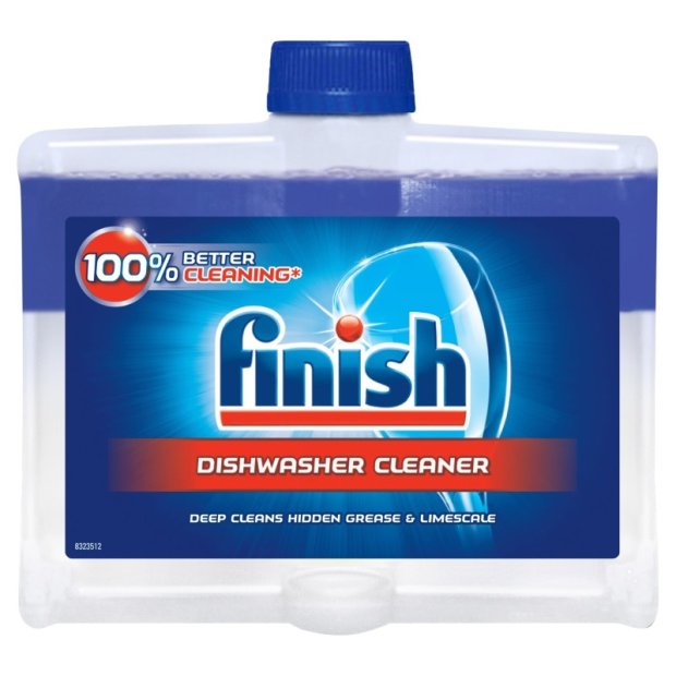 Finish – Płyn do czyszczenia zmywarki, 250 ml – Niebieski
