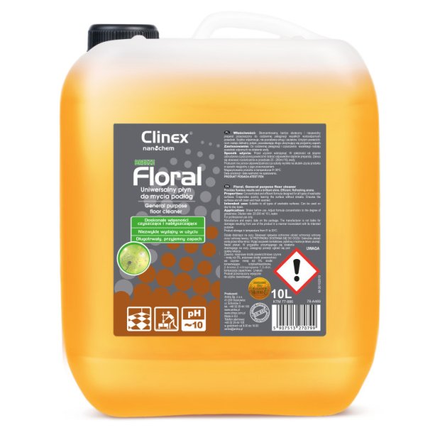 Clinex Floral Breeze - Uniwersalny płyn do mycia podłóg - 10 l