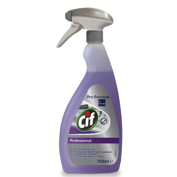Cif Professional 2w1 Cleaner Disinfectant - Środek do czyszczenia i dezynfekcji powierzchni - 750 ml