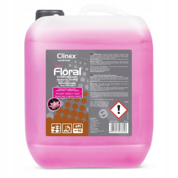 Clinex Floral Blush - Uniwersalny płyn do mycia podłóg - 10 l