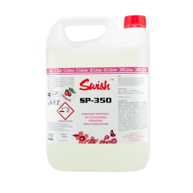 Swish SP - 350 – Kwasowy preparat do gruntownego czyszczenia posadzek – 5 l