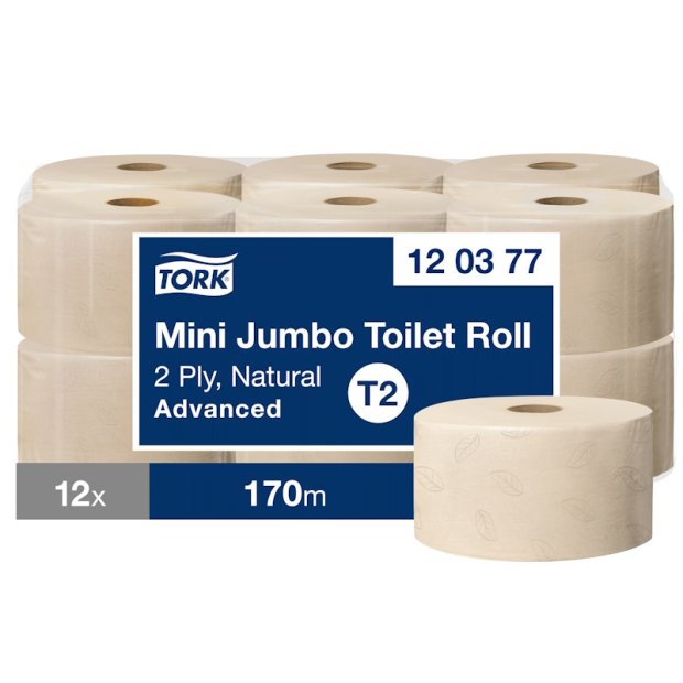 Tork Mini Jumbo papier toaletowy naturalny T2 120377